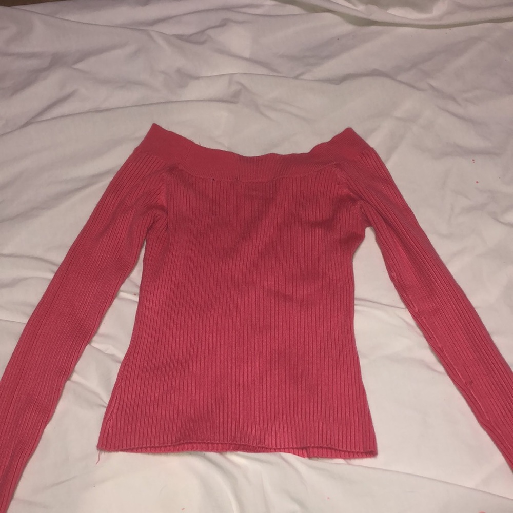 Pink Rue 21 Stretch Ribbed Sweater - Picture 3 of 3